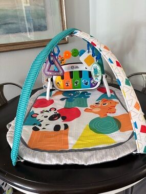 Infant Activity Play Gym with Piano & Hanging Toys - Multicolor